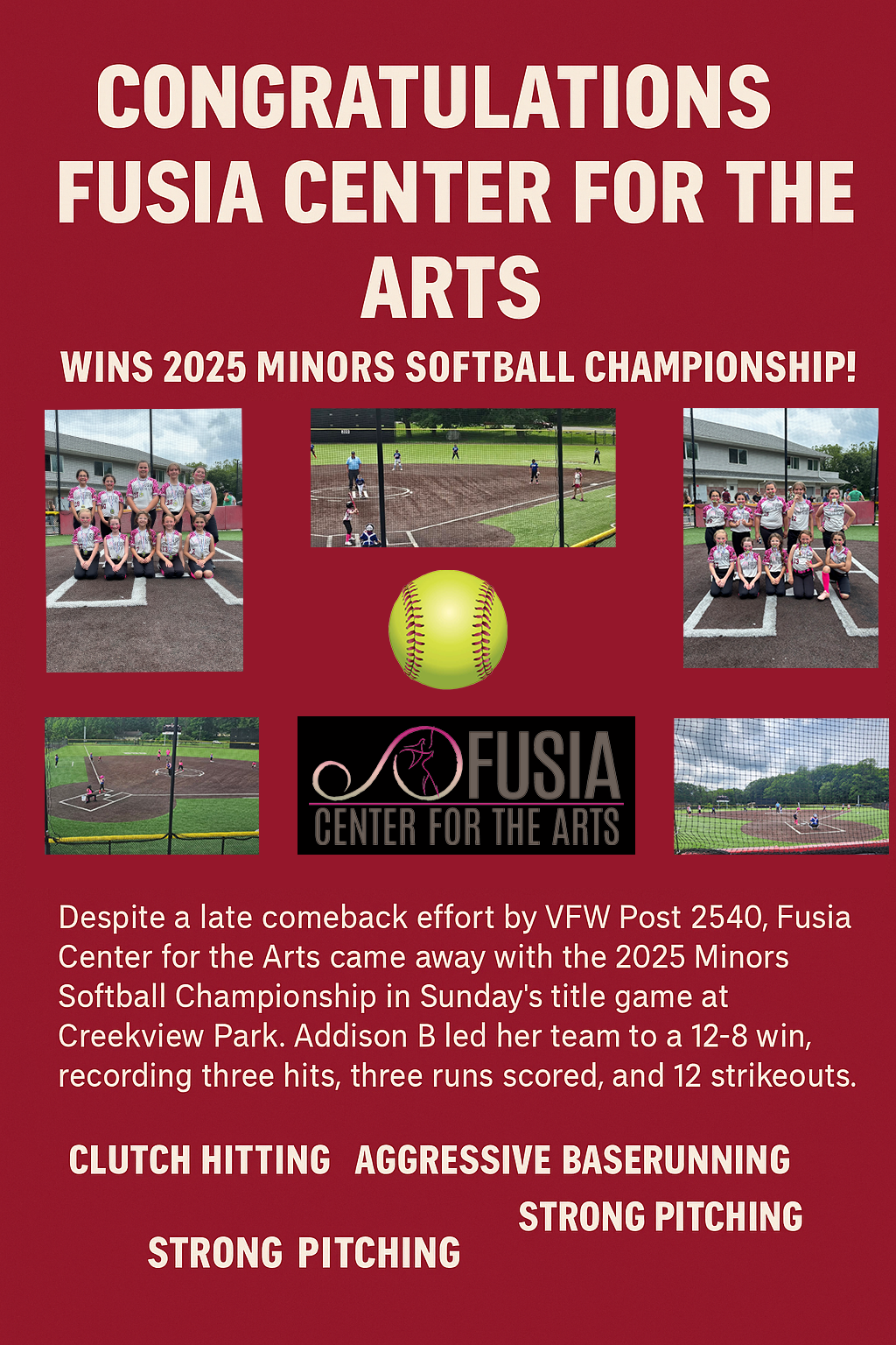 Minors Softball Champ